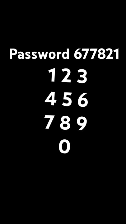 Password 677821