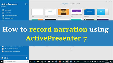 How to Record Narration using ActivePresenter