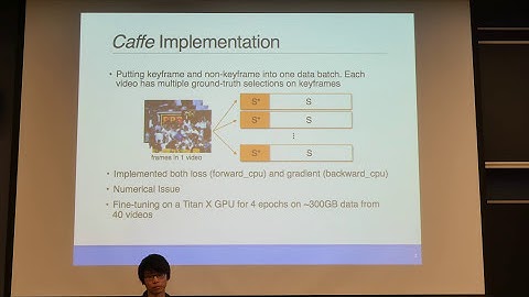 Video Summarization via Deep Networks, Shih-En Wei, Wei-Chiu Ma, Chen-Hsuan Lin