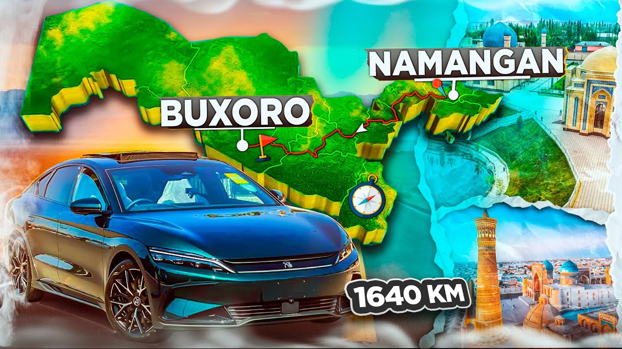 ELEKTROMOBIL UZOQ MASOFAGA QANCHALIK QULAY ? - NAMANGANDAN BUXOROGACHA ELEKTROMOBILDA