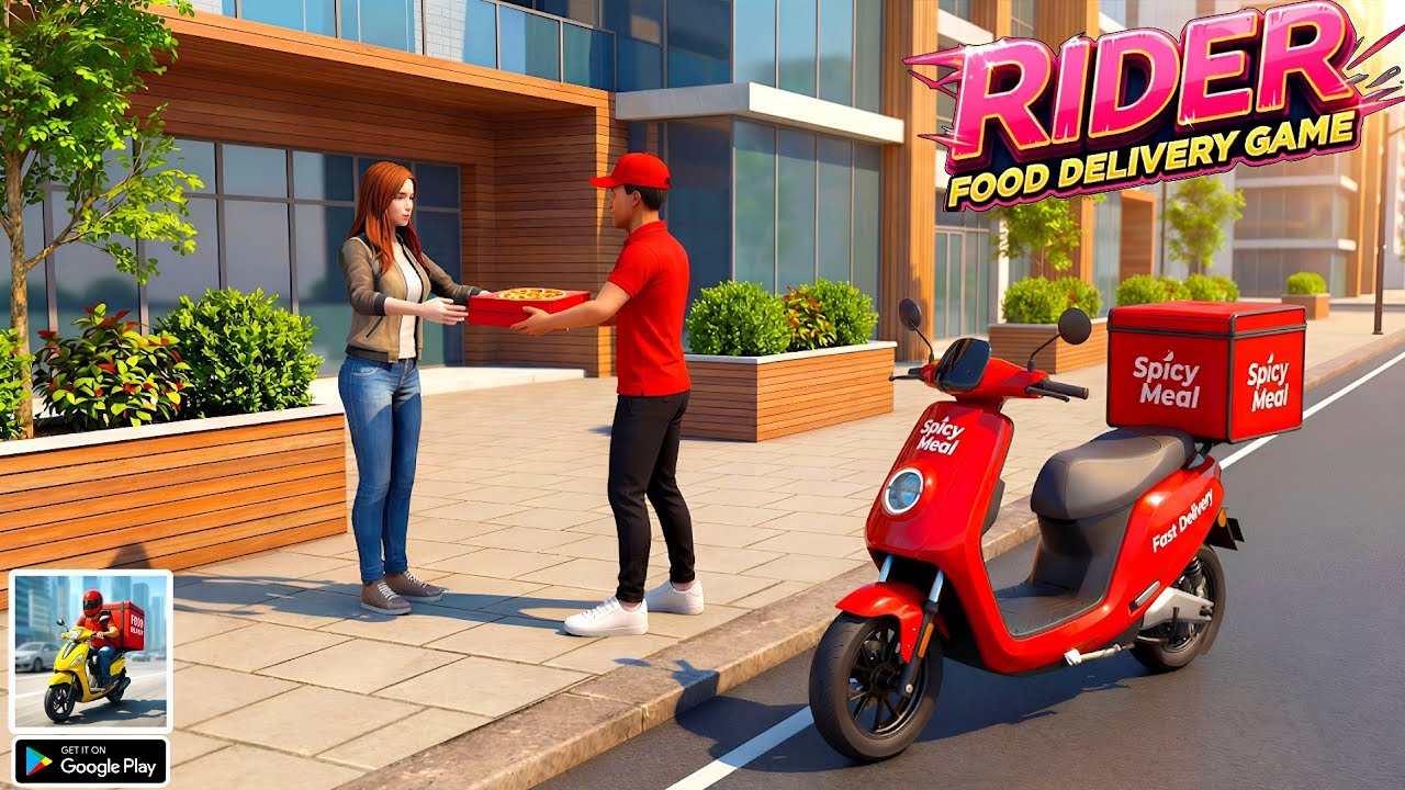Delivery Rider Simling Food Delivery Rider Simulator 3D – Android Gameplay - YouTube