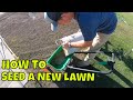 HOW TO Plant a NEW LAWN from SEED