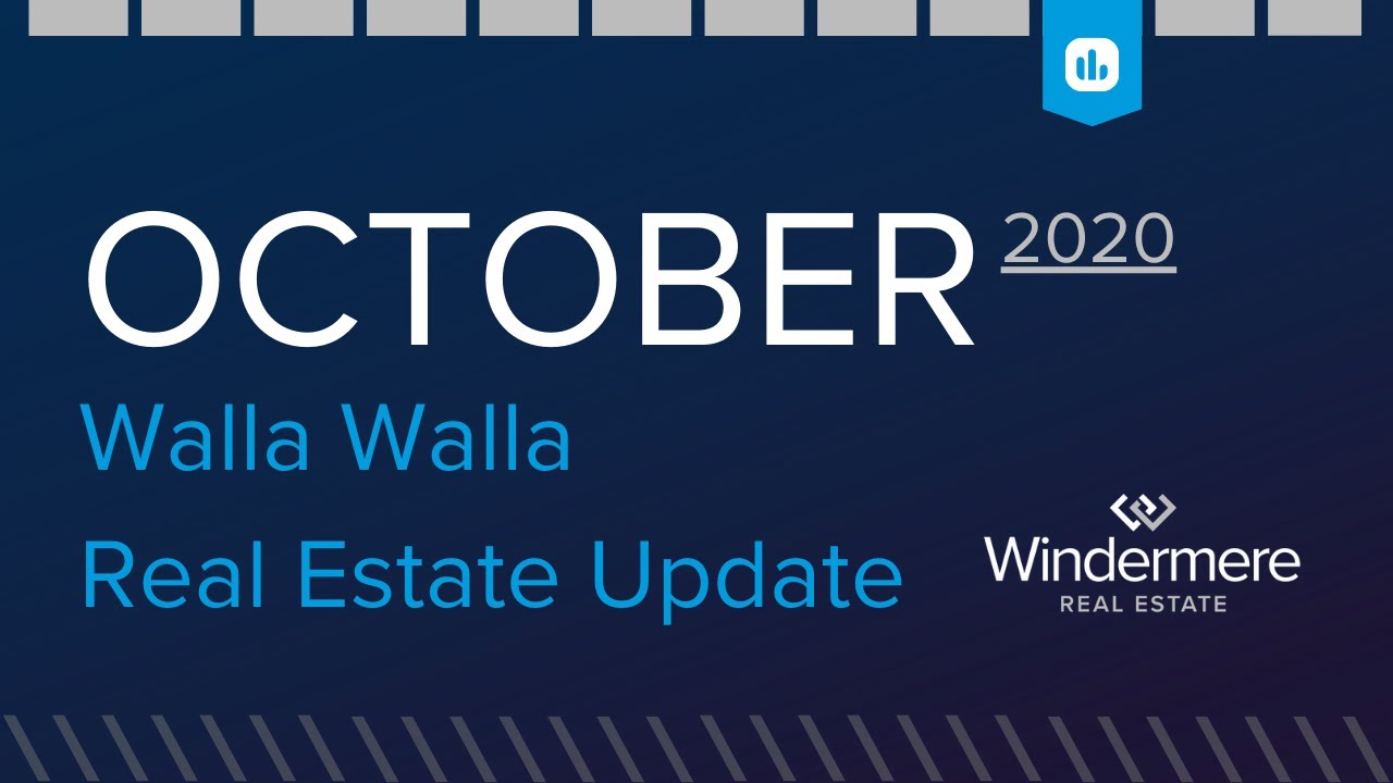 Walla Walla Real Estate Update October 2020 YouTube