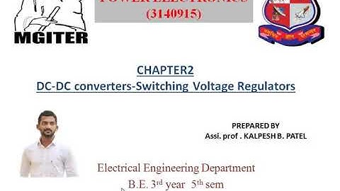 CONCEPT OF SWITCHING VOLTAGE REGULATOR