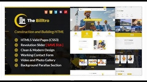 The Billtro - Construction HTML Template | Themeforest Templates