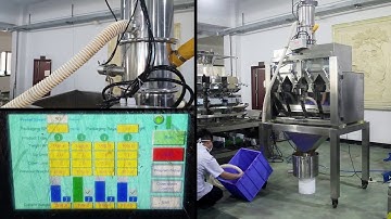 Automatic Vacuum Feeding High Speed 4 Head Linear Weighing Packaging Machine