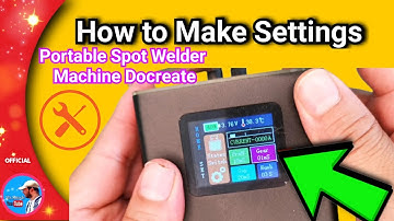 Draagbare puntlasmachine Docreate-instellingen