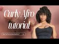 How to curly Afro on blow dried hair *Hair insecurities