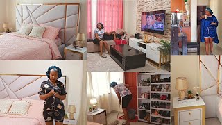 CLEAN THE HOUSE WITH ME|| BEDROOM REFRESH|| Partial house tour|| BEAUTIFUL PLUGS||TIFINE WISE 💕