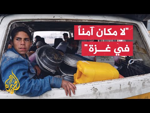 جيش الاحتلال يجبر مئات العائلات على النزوح من مستشفى ناصر في خان يونس