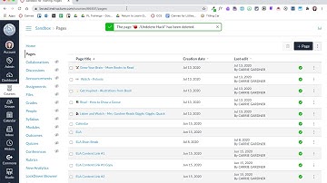 Restoring Deleted Content from Canvas