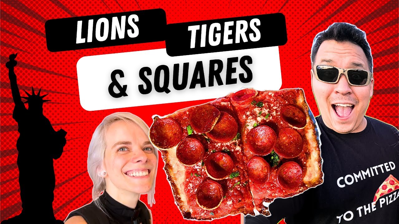 Does NYC do Detroit pizza better than Detroit!? Lions, Tigers, and Squares Pizza Review