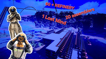 60+ Overclock Refinery—600+ Circuits/min ·30 High-Speed Connectors /min | Satisfactory Factory Build