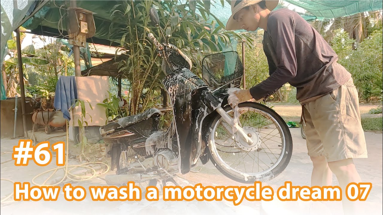 how to wash a motorcycle dream 2007 