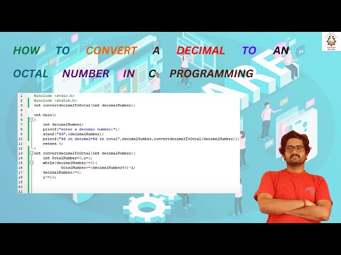How to convert a Decimal to an Octal number in C programming