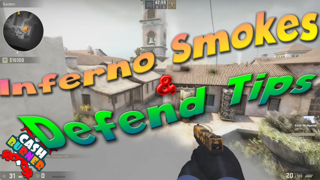CS:GO - Must Know Smokes in Inferno Map + Defend Tips (Rush B ...