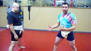 sumo practice- pushing drills