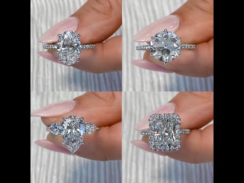 Lab Grown Diamond Engagement Ring Variety