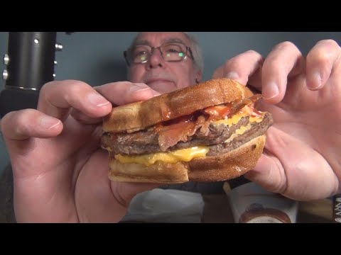 ASMR Eating Burger King's New Double Sourdough King
