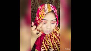 Pinkish makeup pink glowy makeup || products review bt kisa sadiq|| soft makeup in pink dress screenshot 5