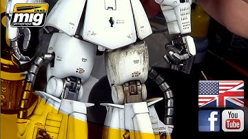 DIRT WITH PIGMENTS ON A ZAKU HOW TO BY MIG JIMENEZ