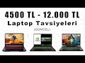 4500 TL - 12.000 TL  Arası OYUN - İŞ - MÜHENDİSLİK Laptop Tavsiyesi  [2020]