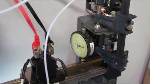 Linear Motor 3D printer Z axis. Checking positioning.