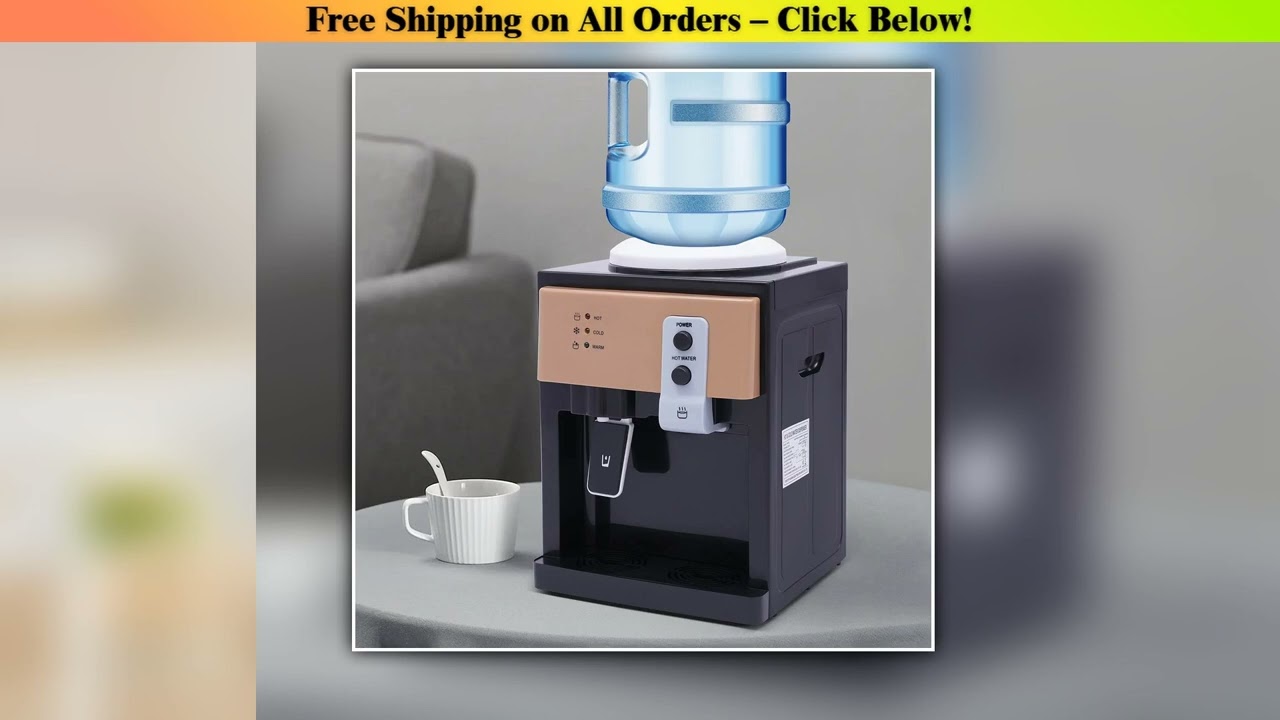 Electric Water Dispenser Desktop Drinking Fountain Cold & Hot Warm Water Cooler Heater Home Office