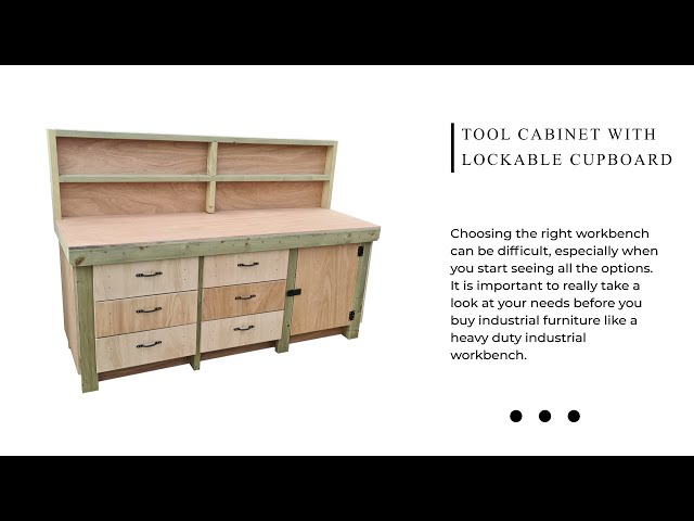 Wooden Tool Cabinet Workbenches - Promotion Video