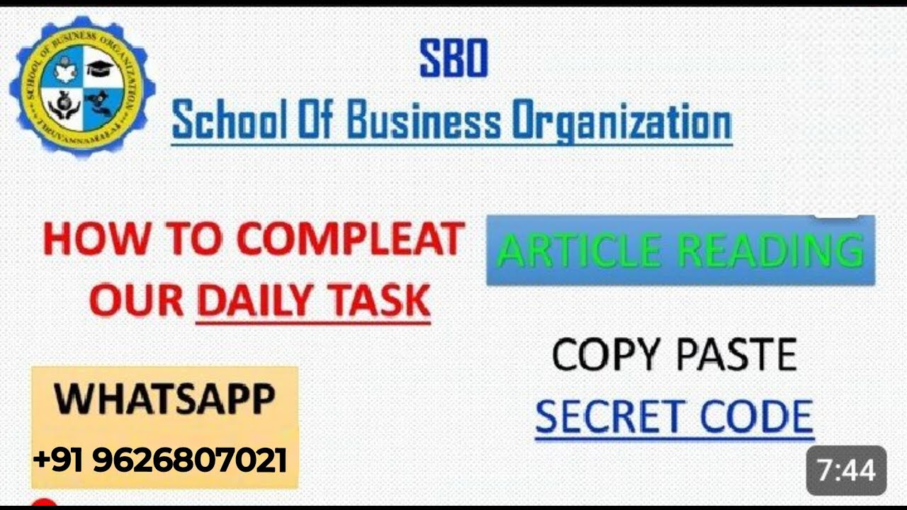 HOW TO WORK SBO NEW ARTICLES READING | TAMIL REVIEW | SBO PORTAL JOB | RK REVIEWS