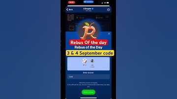 Rebus of the day Code - 3 & 4 September || Musk Empire || #muskempire