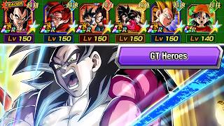 BUFFED GT HEROES CATEGORY TEAM SHOWCASE! Dragon Ball Z Dokkan Battle