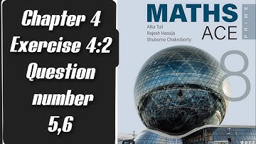 Math ace prime class 8th chapter 4 Exercise 4.2 Questions number 5,6 #Pearson#mathacepri #bindasshub