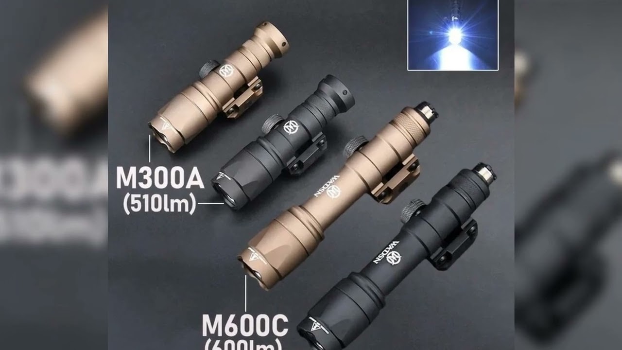 A must-have product!�M300A M600C Tactical LED Flashlight Weapon Scout Light Fit 20mm Picatinny Rai