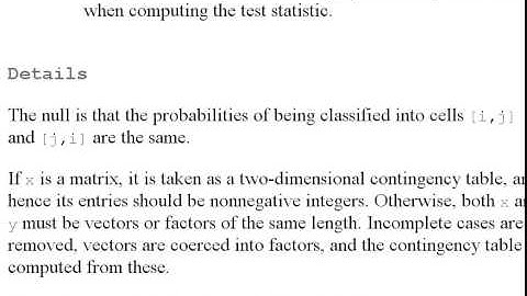 Rstats - The McNemar Test ("mcnemar.test( )")