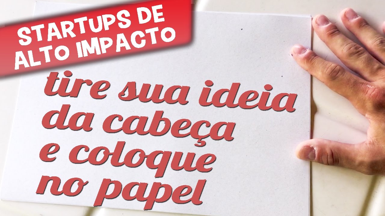 9 PASSOS para você tirar SUA IDEIA da cabeça e colocar no papel
