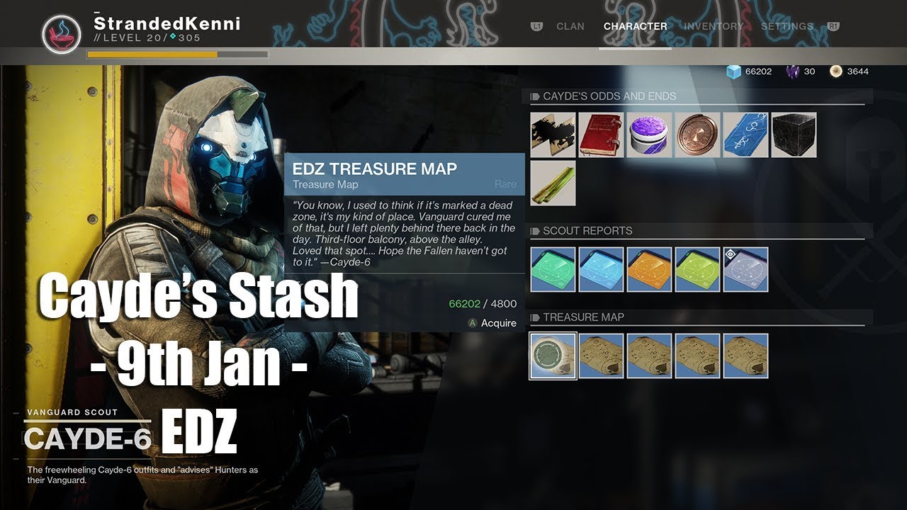 destiny 2 cayde s stash finding chests on edz 9th january 2018