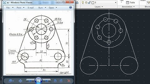 2D Autocad Practice Drawing - Example 8 - Part 1