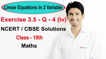 Exercise 3.5 - Question 4 (iv) - NCERT/CBSE Solutions for Class 10th Maths || Truemaths