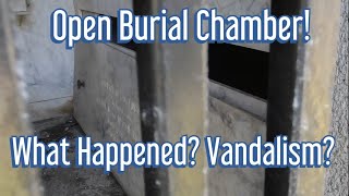 Open Mausoleum Burial Chamber! What Happened? Vandalism? (Hills Of Eternity Memorial Park)
