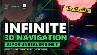 Next Gen True 3D Pathfinding in Unreal Engine 5 (No Navmesh) - 10,000 Flying AI Agents Thinks in 3D