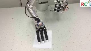 KITECH upper body robot  pick up paper