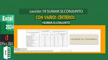Lección 19 SUMAR SI CONJUNTO paso a paso - Domina el análisis con criterios múltiples