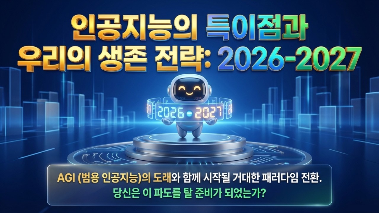 ⁣2026년 AGI 특이점과 노동 증발 | 2026년 인류 대전환: AGI 특이점 이후 10년의 혼돈과 생존 시나리오
