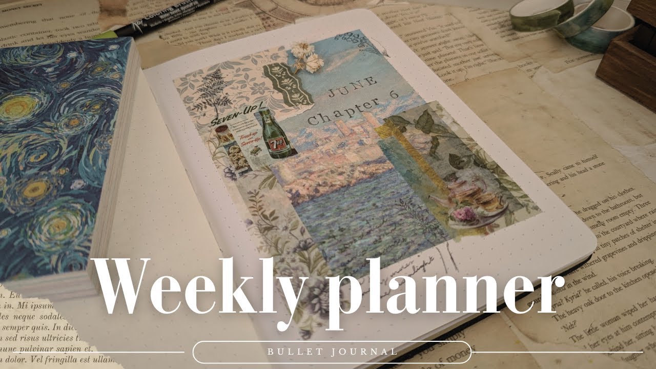 Weekly Planner for June | Bullet Journal Setup | Simple Summer Theme 🌿