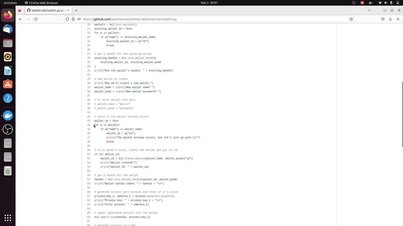 Algorand Wallet with SDK