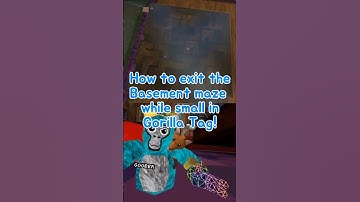 Hoe kom je uit het kelderdoolhof als je klein bent in Gorilla Tag! #gorillatag #gtag #shorts #vr ...