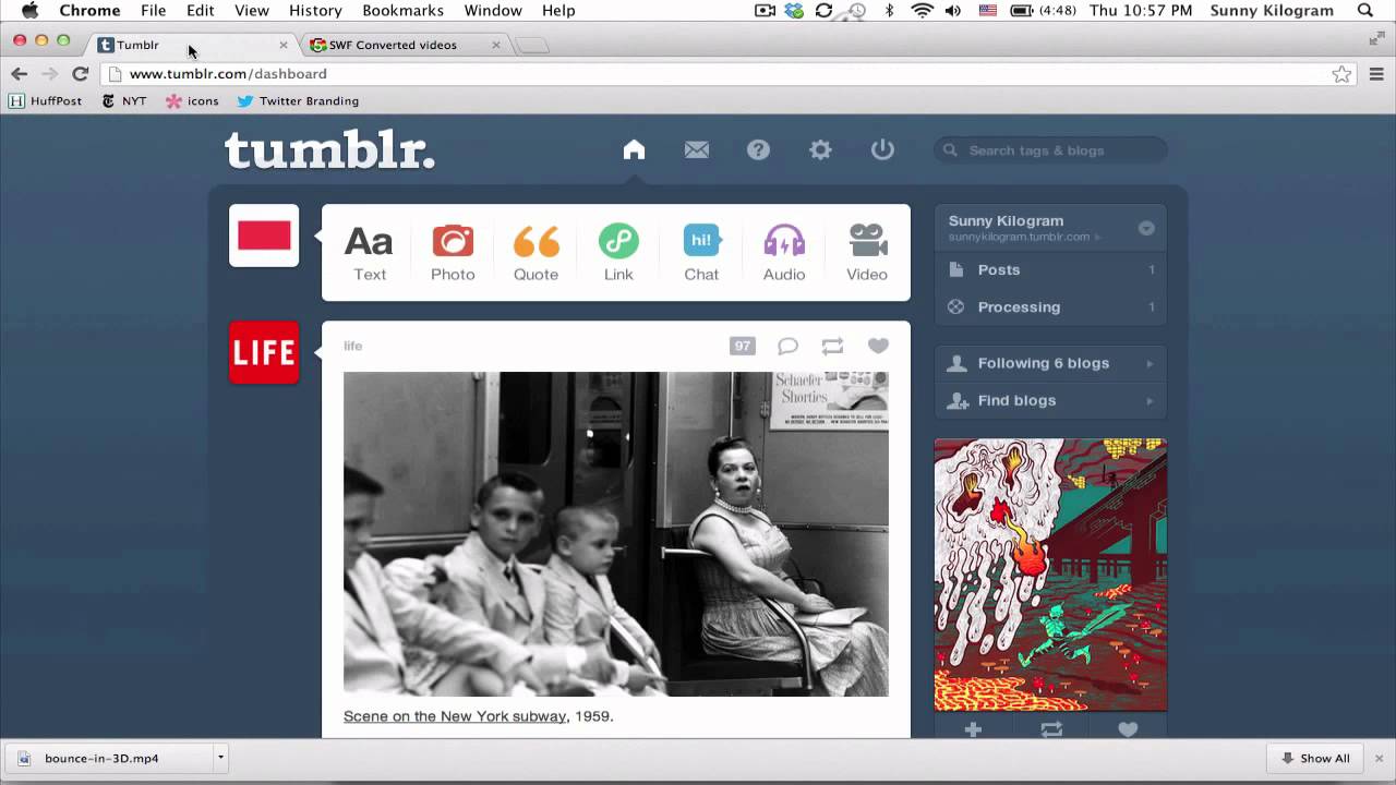 How to Upload an SWF to Tumblr : Tumblr & Other Social Media