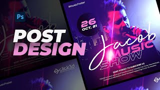 How to Design Instagram Post in Photoshop - Click3d