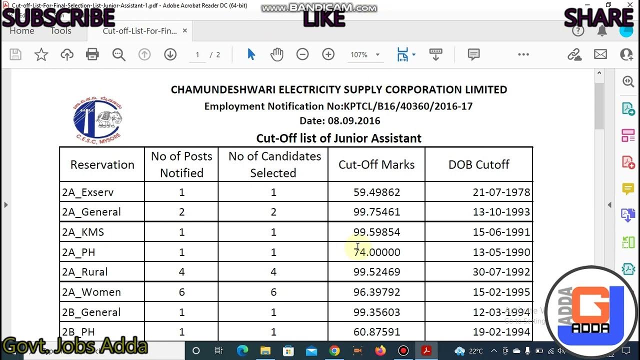 kptcl-junior-assistant-previous-year-cut-off-youtube